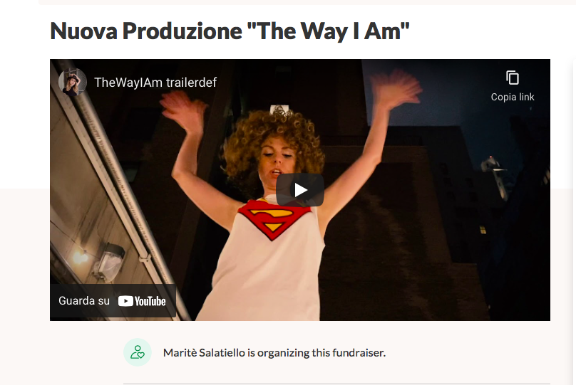 THE WAY I AM – Fund Raise