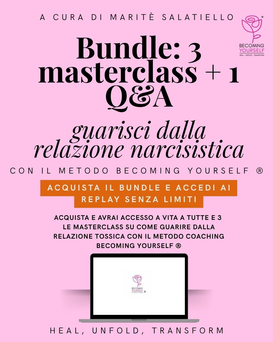 Bundle: 3 masterclass sul narcisismo + Q&A